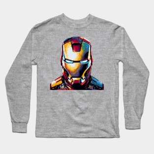 Pixel Ironman Iron Man Retro Ni Long Sleeve T-Shirt